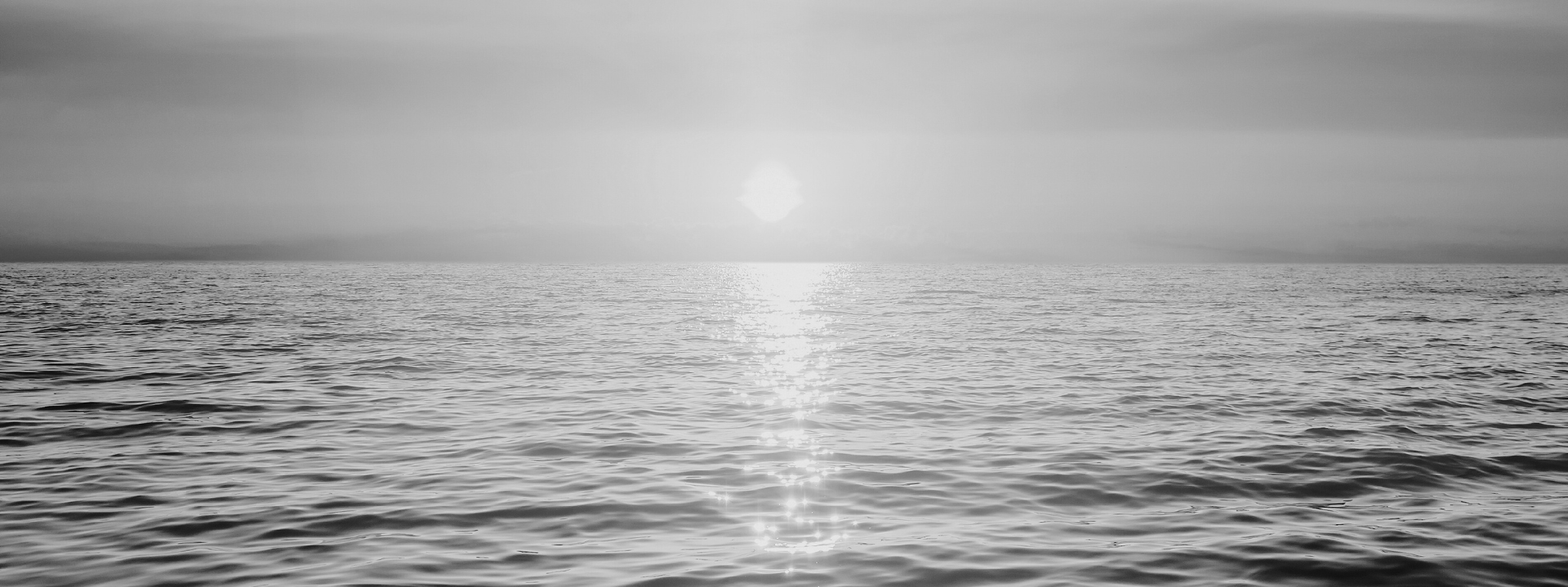Black and white city skyline reflected in a polished floor, framed by large glass windows, creating a dramatic urban perspective
